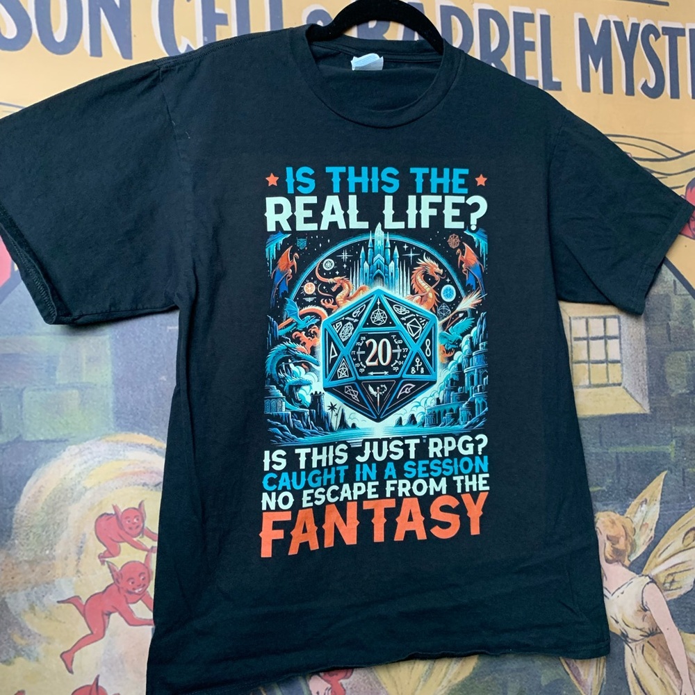 Dungeons & Dragons Fantasy RPG Design Graphic T-Shirt